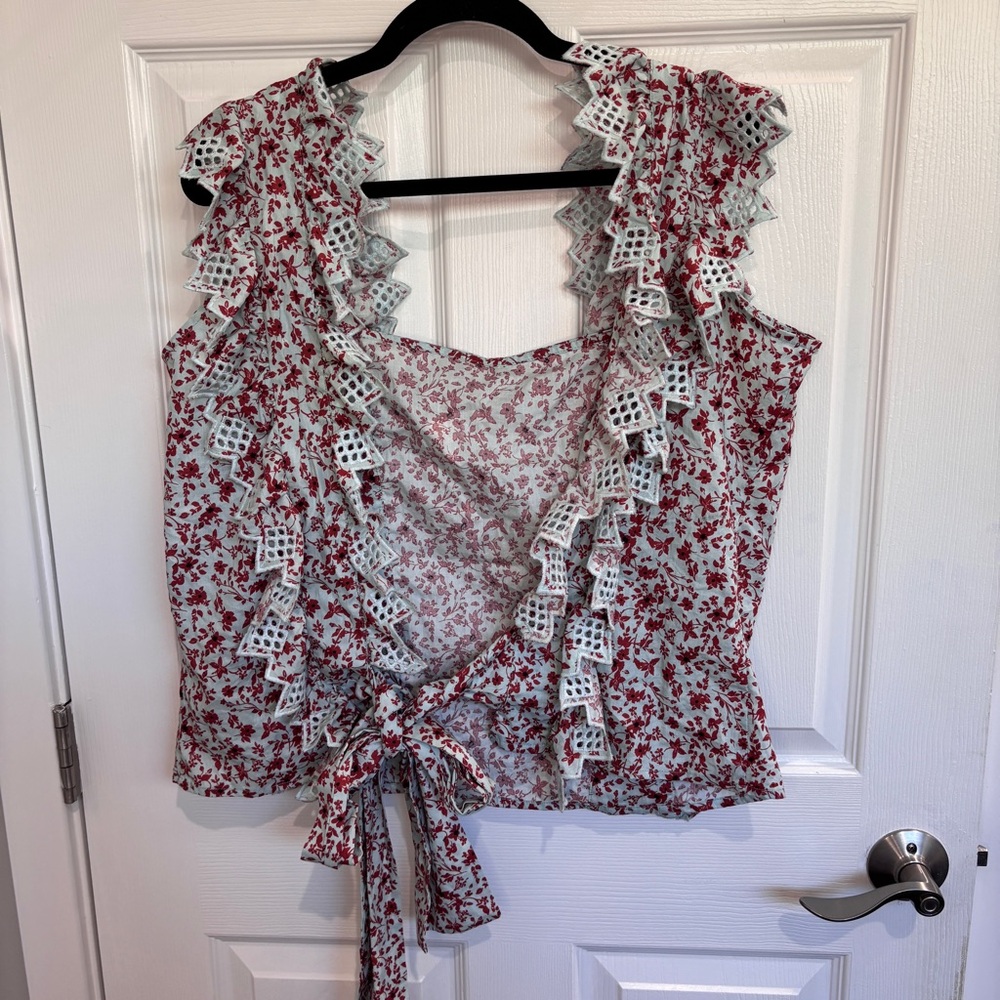 Anthropologie Trina Bow Blouse - Picture 6 of 9